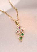 Collar Flor de Circón Chic