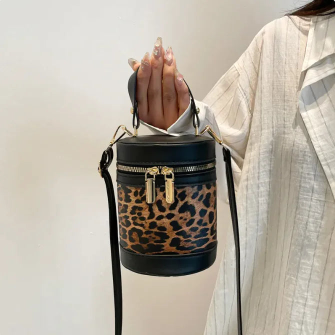 Bolso de Cuero PU Leopardo para Uso Diario